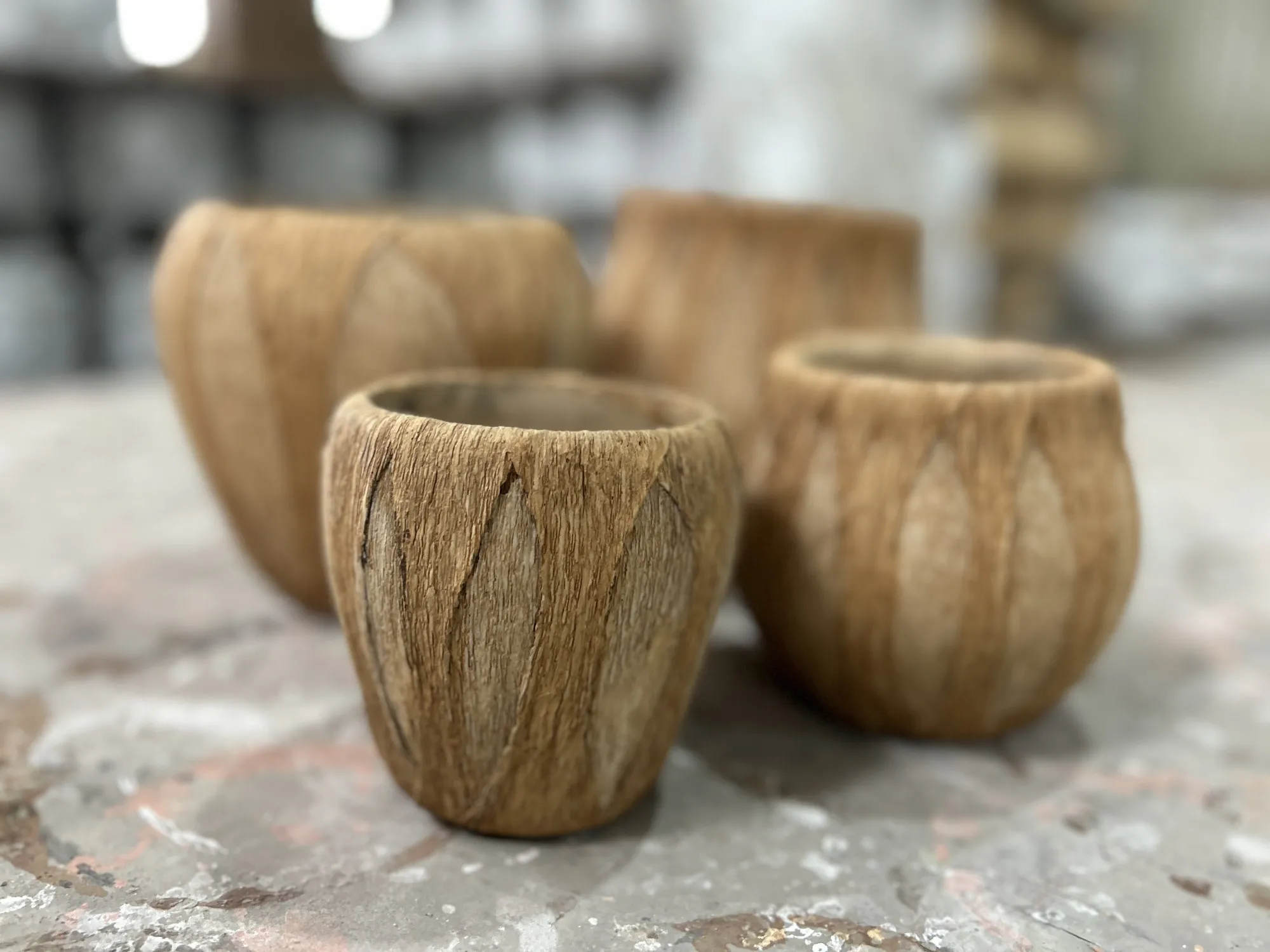 Übertopf 'Envette', braun, Ø 12 cm, H 11 cm