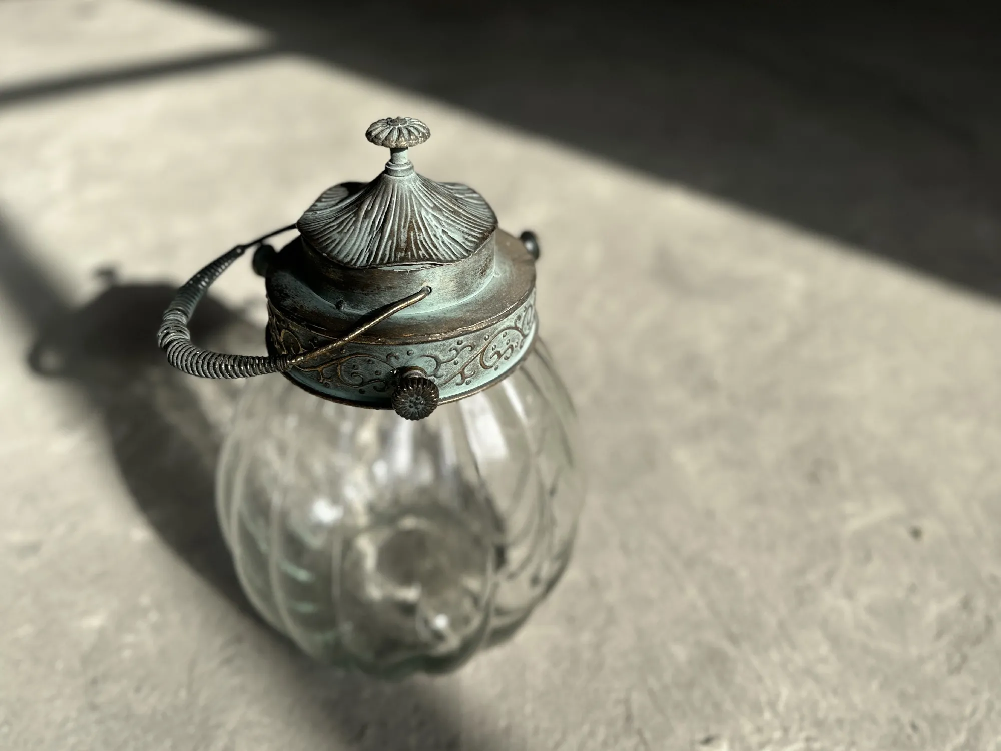 Glaslaterne 'Adéle', Ø 19 cm, H 28,5 cm