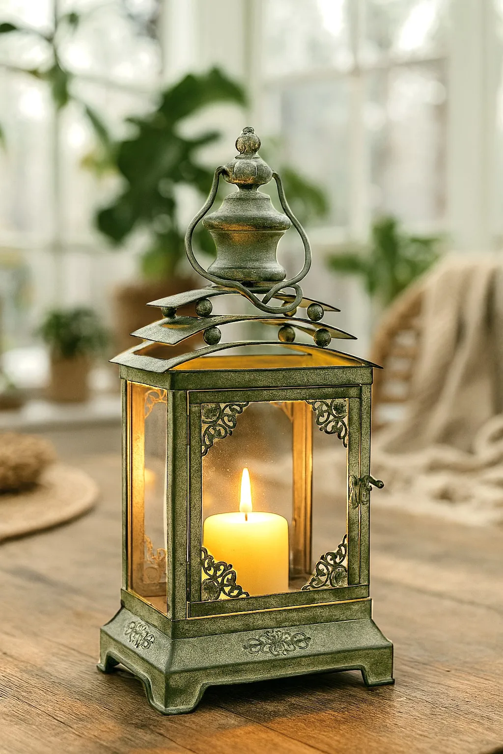 Laterne 'Pierre', B 22 cm, T 14 cm, H 43 cm