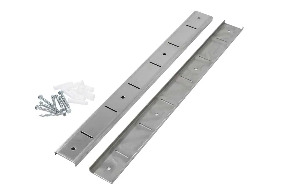 Bartscher Verstellschiene für Edelstahl Wandbord | Breite 53cm | Ein Paar