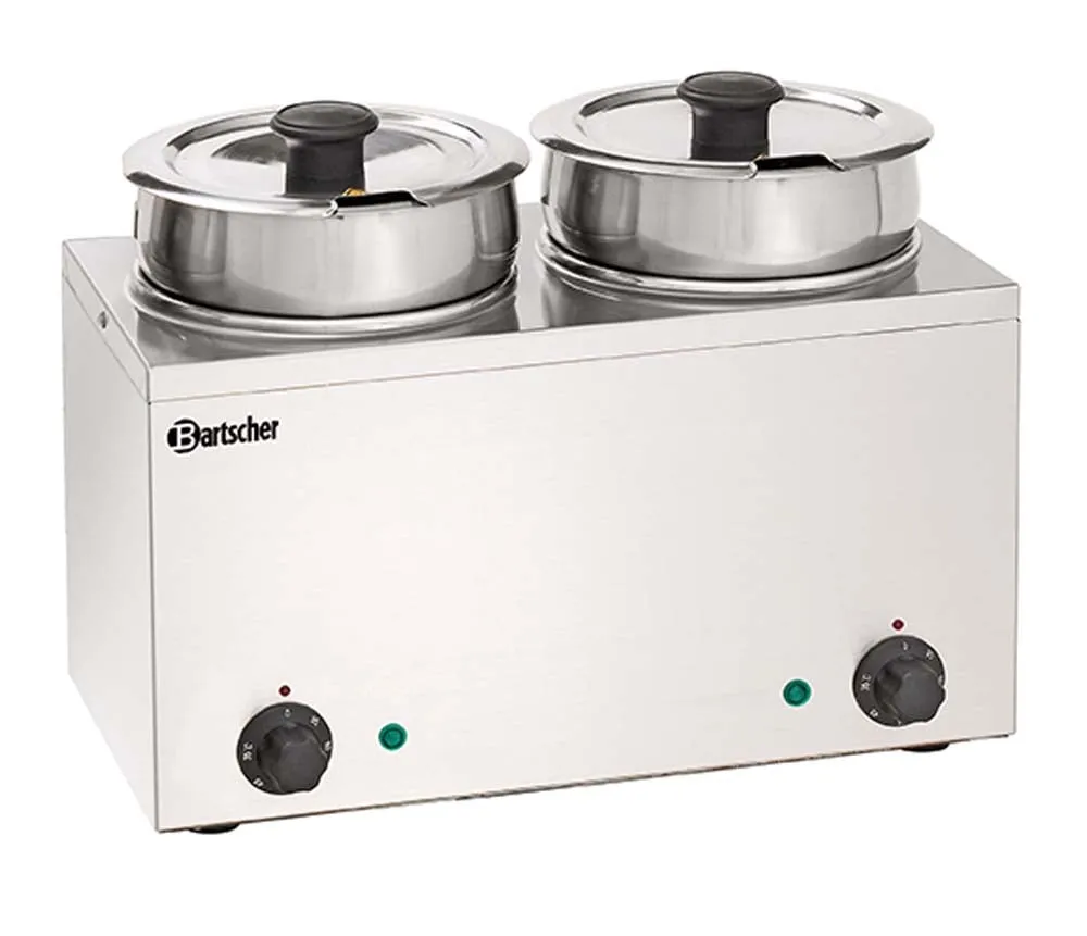 Bartscher Bain Marie Hotpot, 2x Topf, 3,5 L