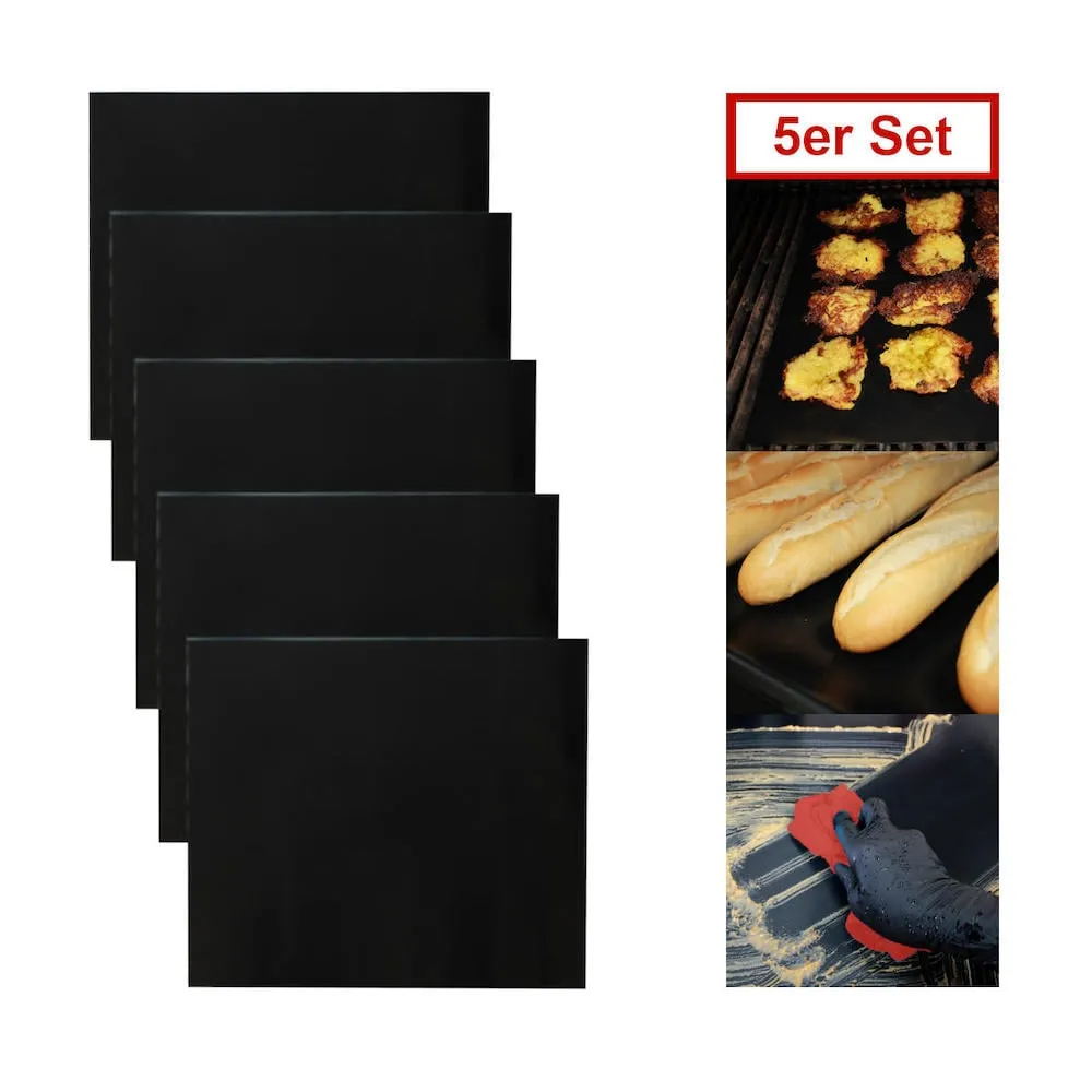CHEFGASTRO BBQ Grillmatte Bodenschutz 5er Set
