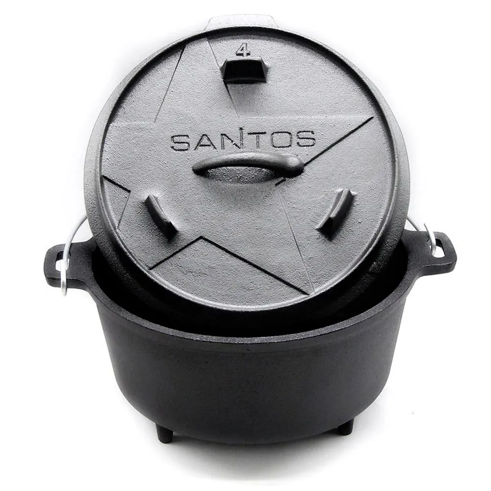 CHEFGASTRO BBQ Dutch Oven 4,5qt mit Füße