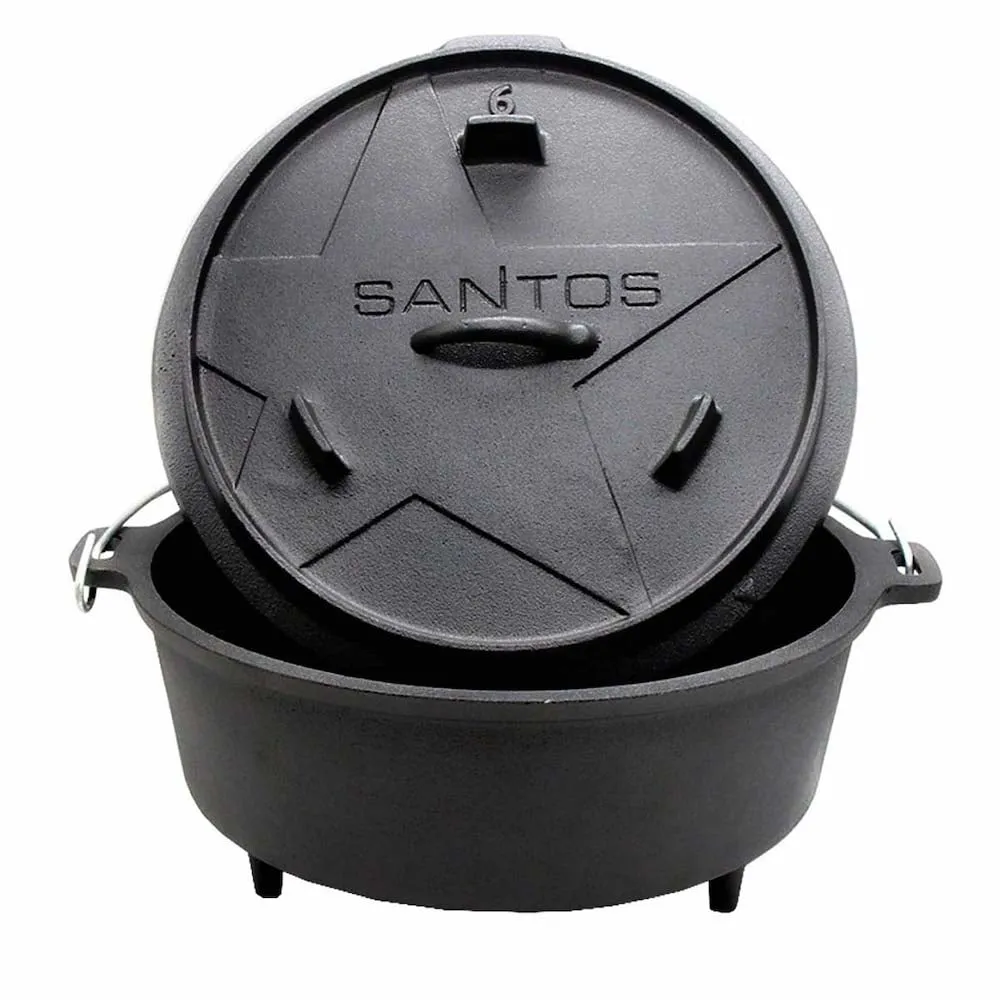 CHEFGASTRO BBQ Dutch Oven 6qt mit Füßen