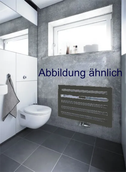 Zehnder Design-Heizkörper „Metropolitan Bar“ für Warmwasser-Zentralheizung 70 cm, Sonderangebot Farbe Umbra Grey