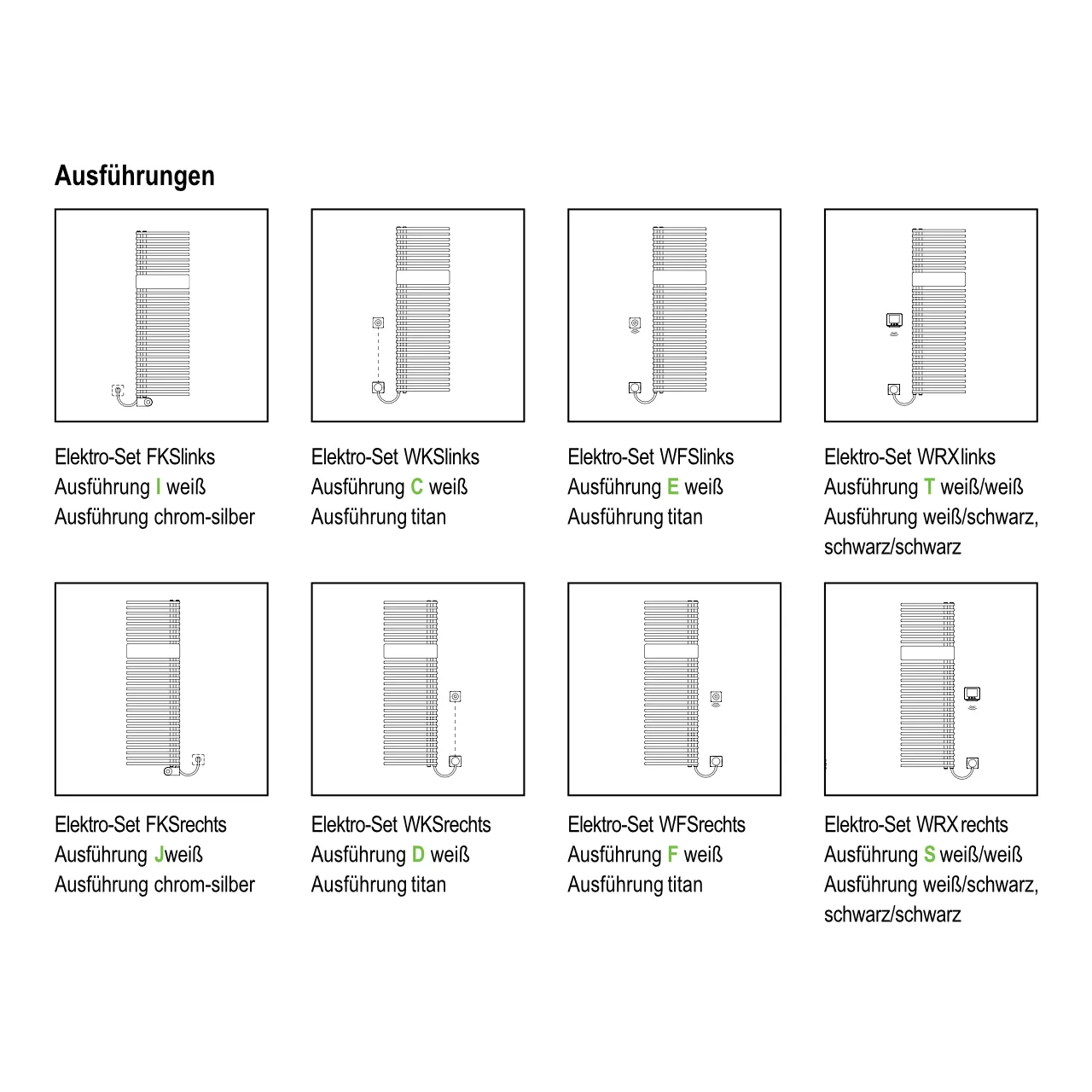 Kermi Design-Elektroheizkörper „Credo® Half® round -E“ 45 × 100 cm in Weiß