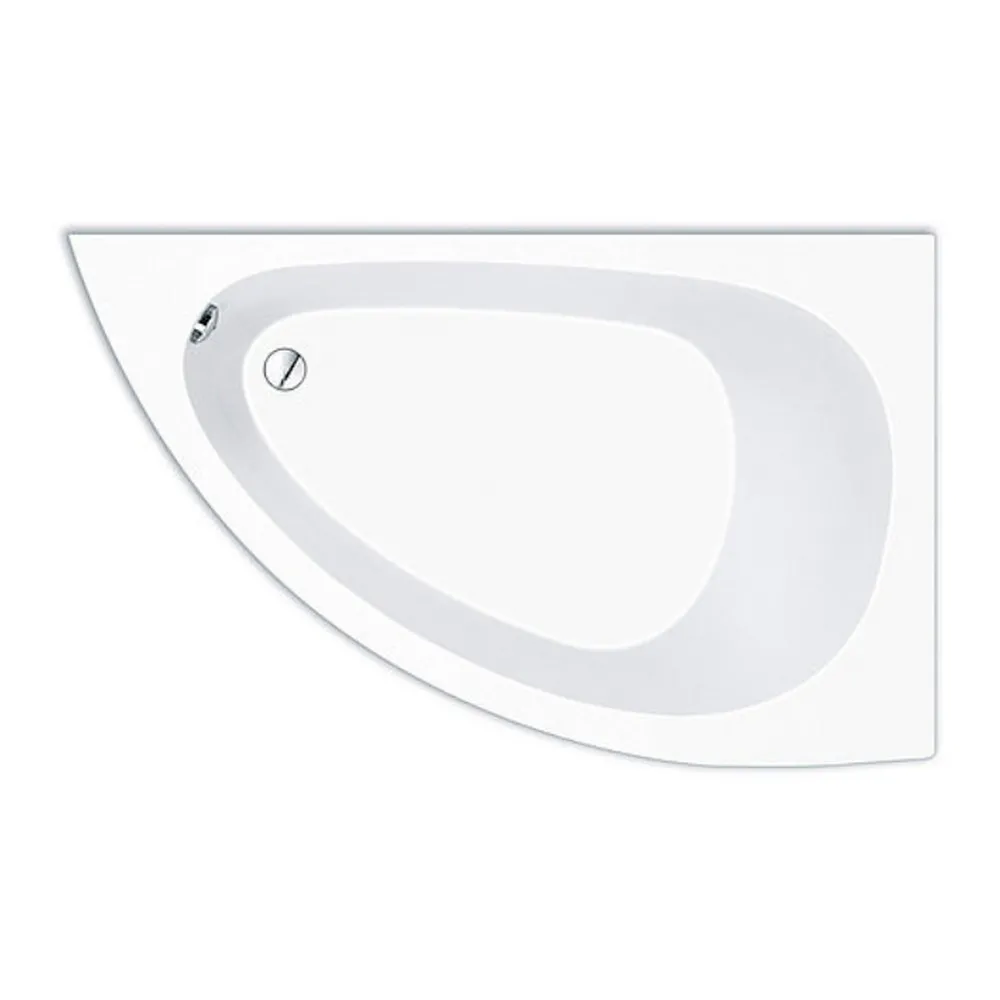 repaBAD Badewanne „Syndney“ eck 1500 × 930 mm, links in Weiß