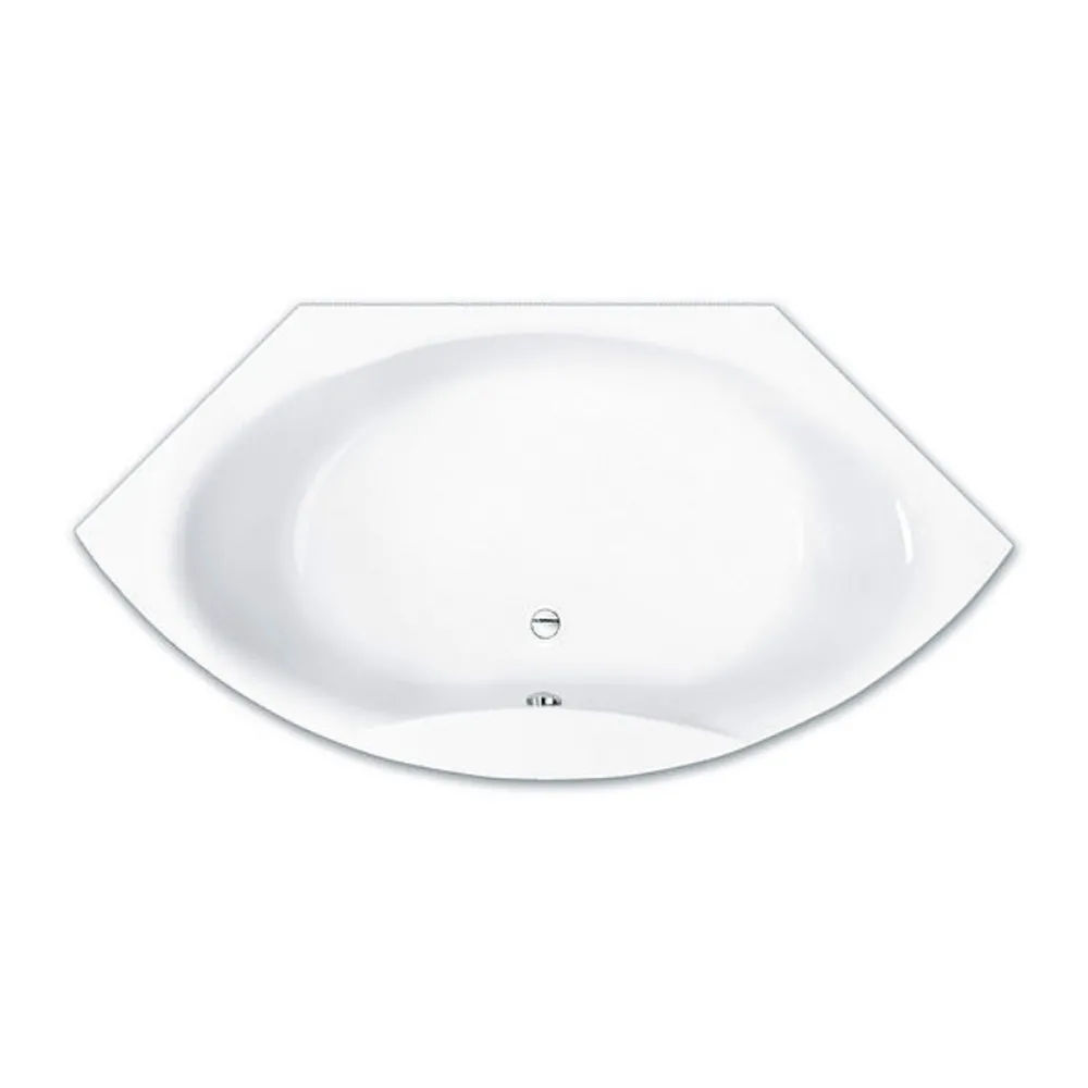 repaBAD Badewanne ohne Ecke „Taurus“ eck 1410 × 1410 mm in Weiß