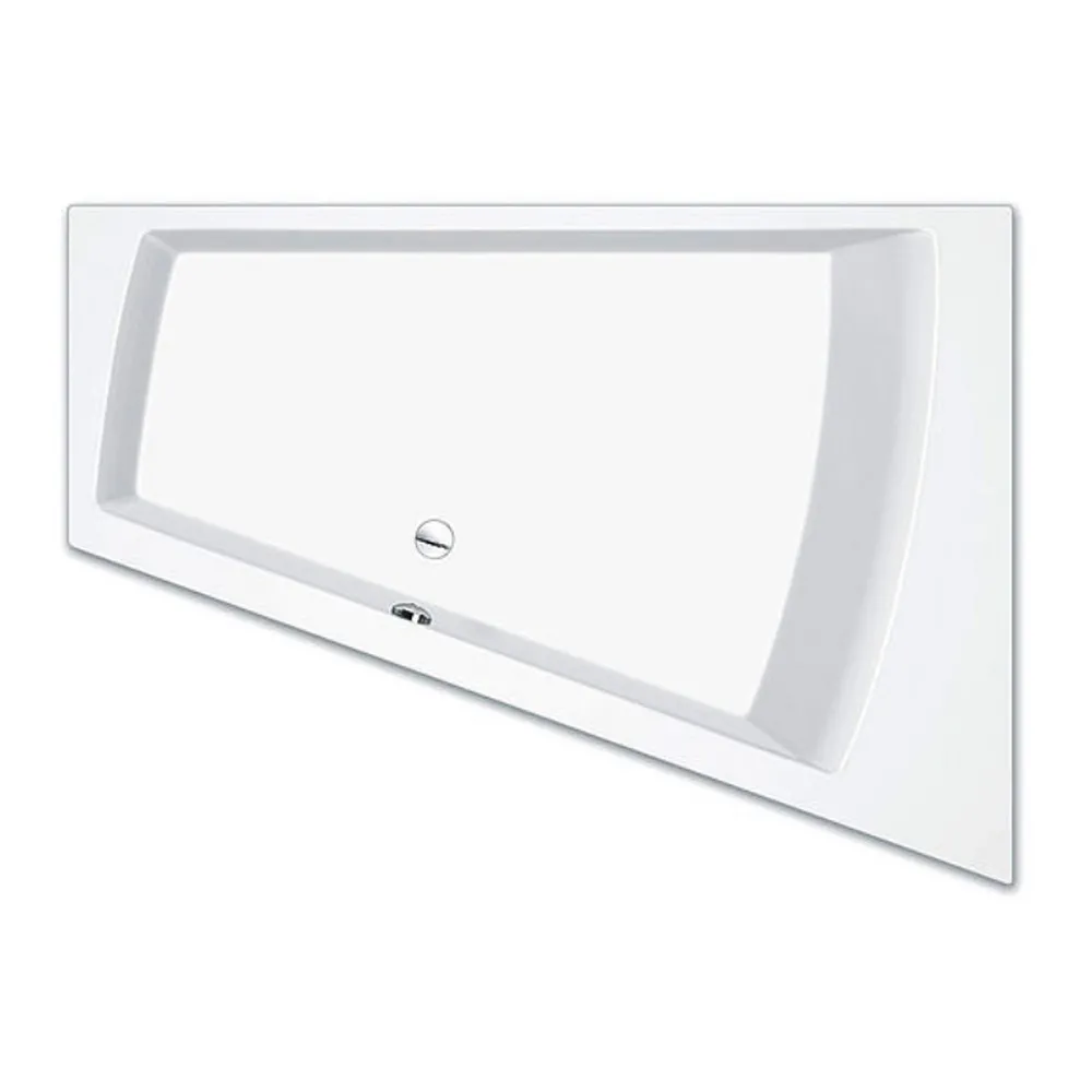 repaBAD Badewanne „Genf Duo“ trapez 1700 mm, links in Weiß