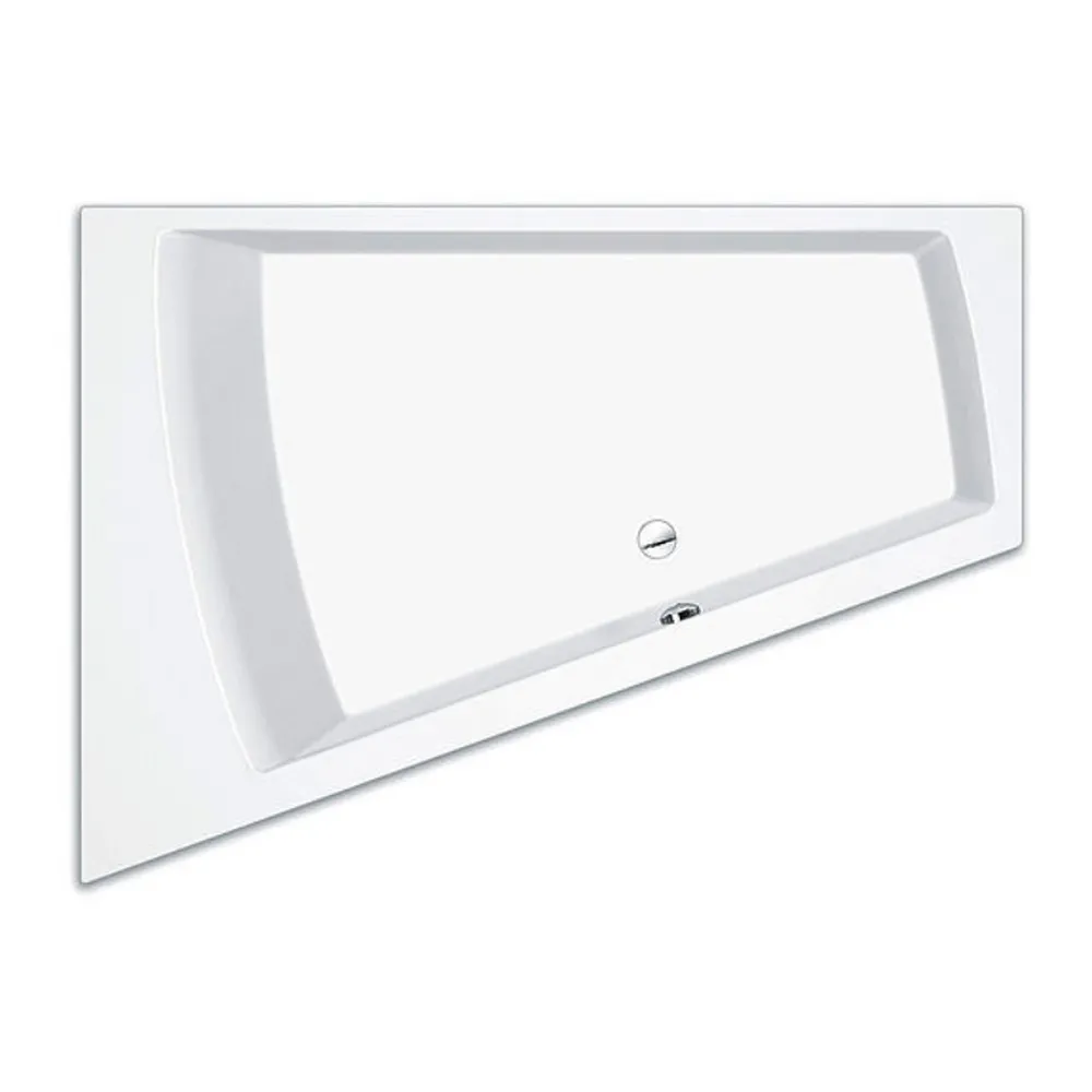 repaBAD Badewanne „Genf Duo“ trapez 1700 mm, rechts in Weiß