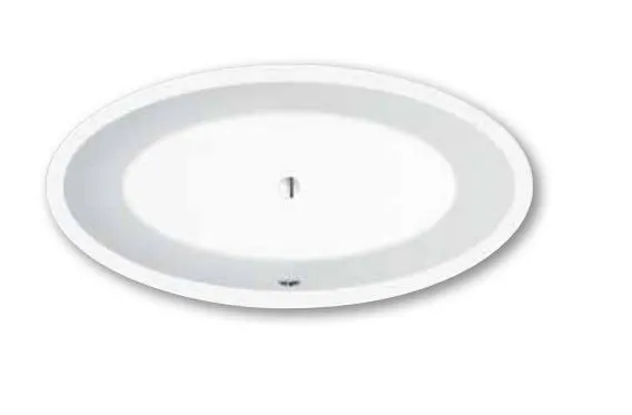 repaBAD Badewanne „Ferrara F“ freistehend oval 1700 × 850 mm in Weiß