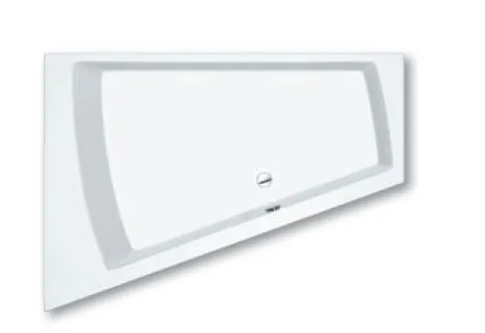 repaBAD Badewanne „Livorno Duo“ trapez 1700 mm, rechts in Weiß