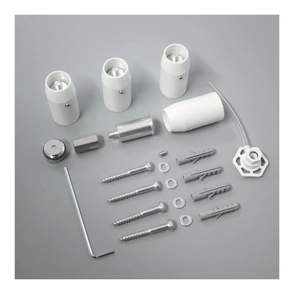 Montageset für „Vitalo“ in Verkehrsweiß (RAL 9016, glänzend)