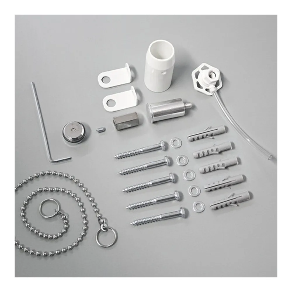 Montageset für „Vitalo“ mit Easyfit-Anschlussbox in Verkehrsweiß (RAL 9016, glänzend)