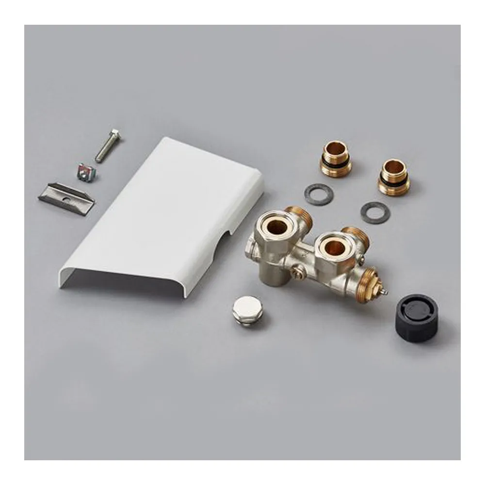 Anschlussarmatur für „Yucca“ Blende kurz in weiß