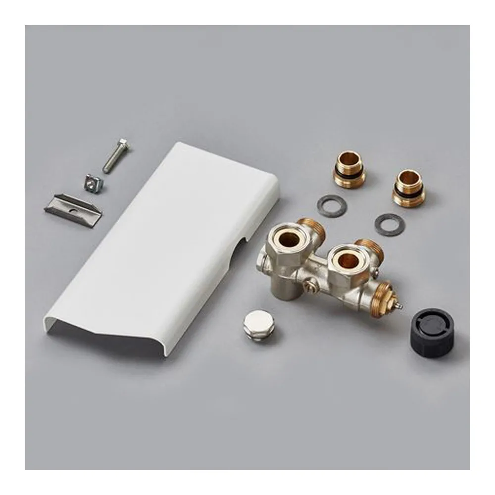 Anschlussarmatur für „Yucca“ Blende lang in weiß