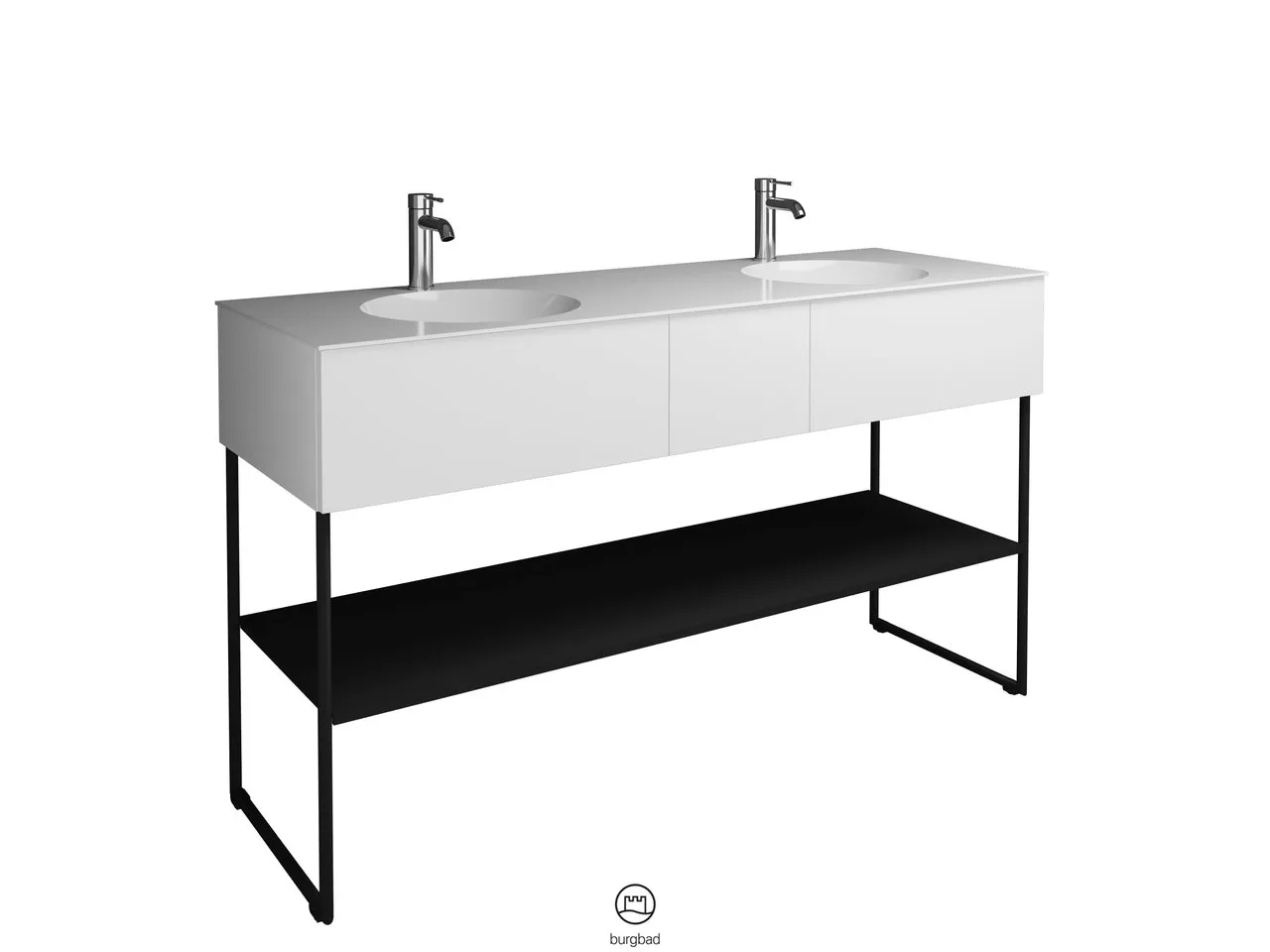 burgbad Badmöbelset „Coco“ in Eiche Dekor Flanelle