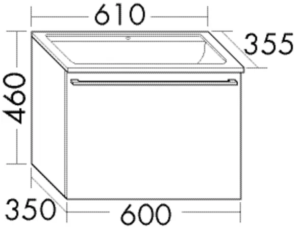 burgbad Badmöbelset „bel“ in Weiß Hochglanz