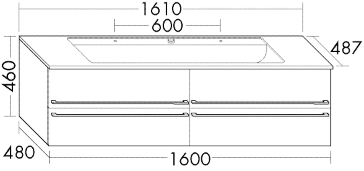 burgbad Badmöbelset „bel“ in Lichtgrau Hochglanz