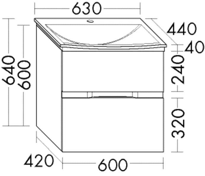 burgbad Badmöbelset „Orell“ Griffleiste, Bronze, in Weiß Hochglanz