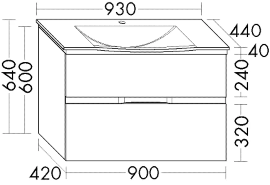 burgbad Badmöbelset „Orell“ Griffleiste, Weiß Glänzend, in Weiß Hochglanz