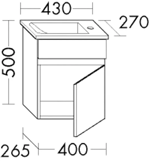 burgbad Badmöbelset „bel“ in Eiche Dekor Cashmere