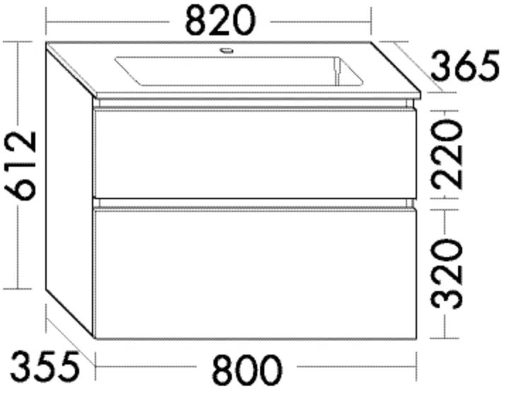 burgbad Waschtischunterschrank „Lin20“ in Sand Solid Matt