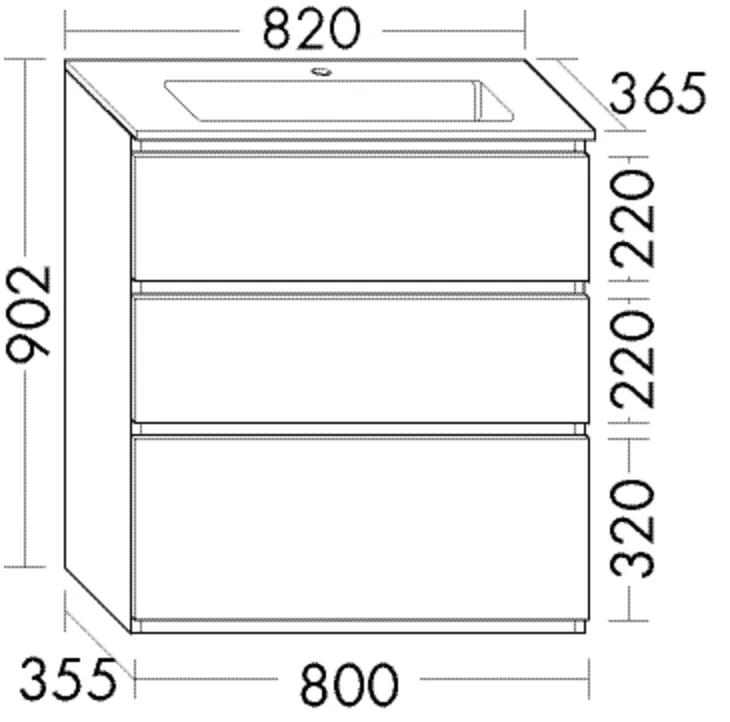 burgbad Waschtischunterschrank „Lin20“ in Schilf Solid Matt
