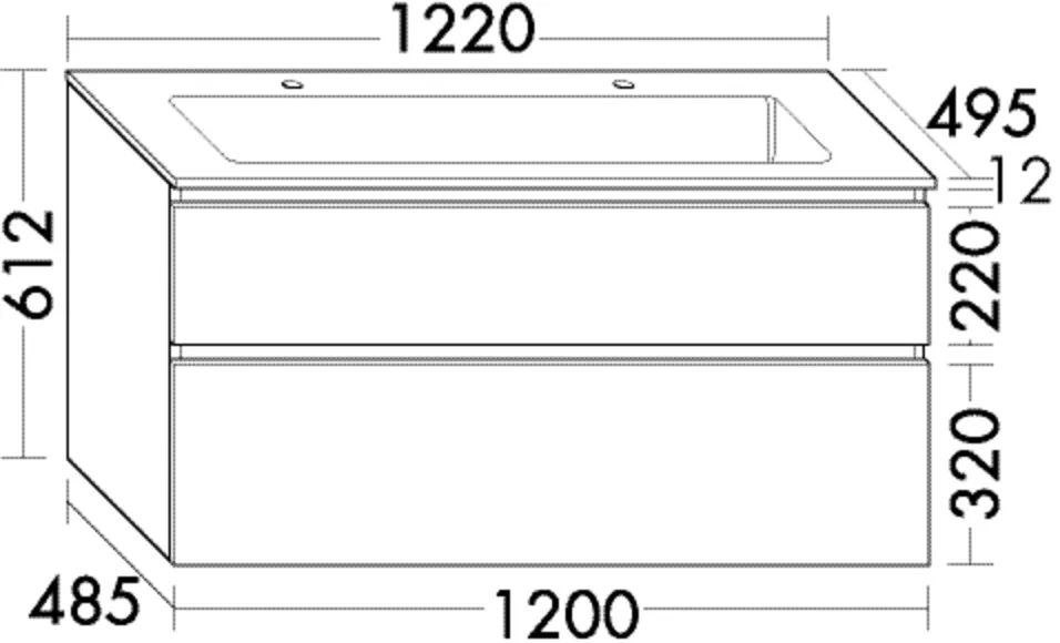 burgbad Waschtischunterschrank „Lin20“ in Perlgrau Solid Matt