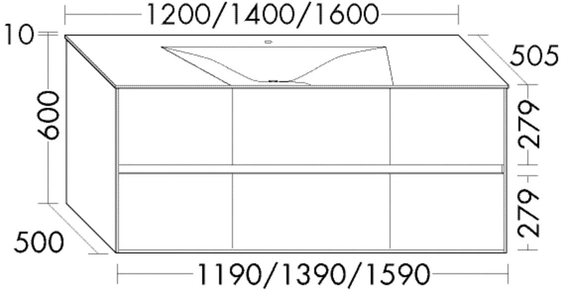 burgbad Waschtischunterschrank „rc40Solitaire“ in Perlgrau Solid Matt