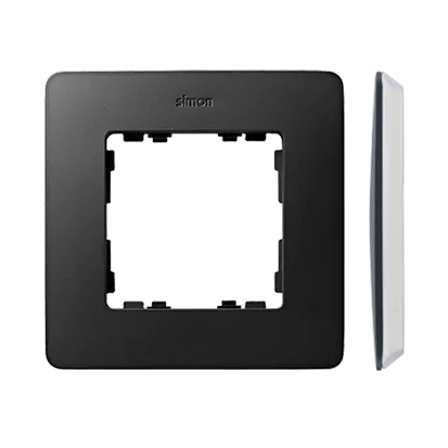 1-fach Rahmen Detail original-air Graphit / Basis weiß Simon 82 Detail