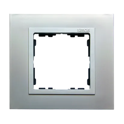 1-fach Rahmen Nature Metall Aluminium / Aluminiumring matt Simon 82 Nature