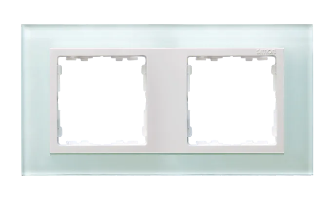 2-fach Glasrahmen - Natur / Zwischenrahmen Weiß Simon 82 Nature