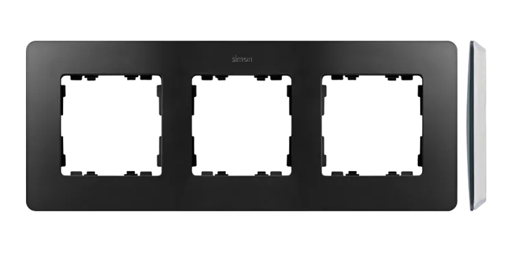 3-fach Rahmen Detail original-air Graphit / weiße Basis Simon 82 Detail