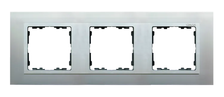 3-fach Rahmen Nature Metall Aluminium / Aluminiumring matt Simon 82 Nature