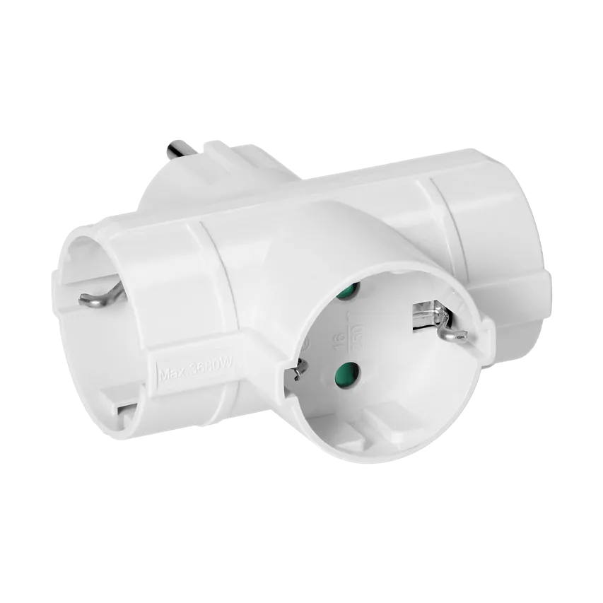 3x2P+Z (Schuko) Verteiler, weiß