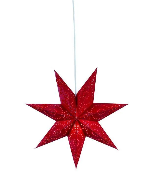 ARATORP 45 E14 rot 45cm Stern-Pendelleuchte