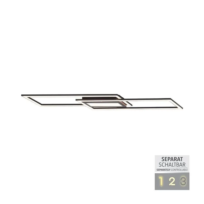 ASMIN LED 50W 3000K 5600lm Deckenleuchte schwarz LeuchtenDirekt 14694-18 Zuma Line