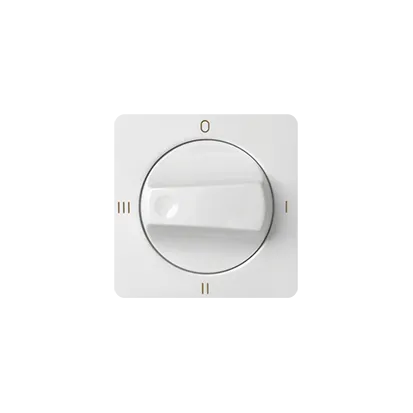 Abdeckung des weißen Drehknopfschalters Simon 82