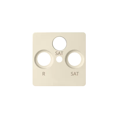 Abdeckung für Antennendose  RTV-SAT-SAT beige matt Kontakt Simon 82 82038-31