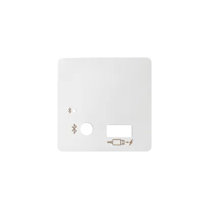 Abdeckung für Bluetooth-Gerät und USB-Ladegerät weiß Kontakt Simon 8201085-030