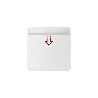 Abdeckung für Hotelzimmerschalter weiß glänzend Kontakt Simon 82 82078-60