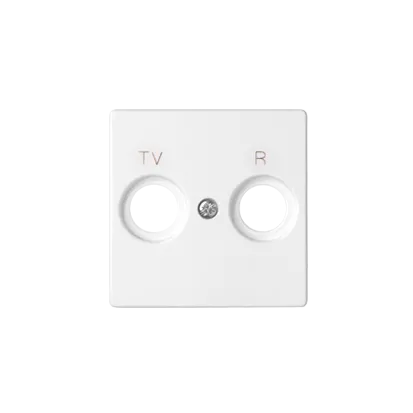 Abdeckung für Steckdose R-TV  weiß Kontakt Simon 82 82053-30