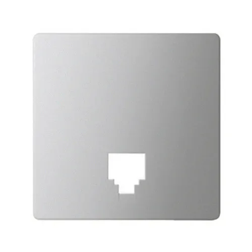 Abdeckung für Telefonanschlussdose Aluminium Simon 82