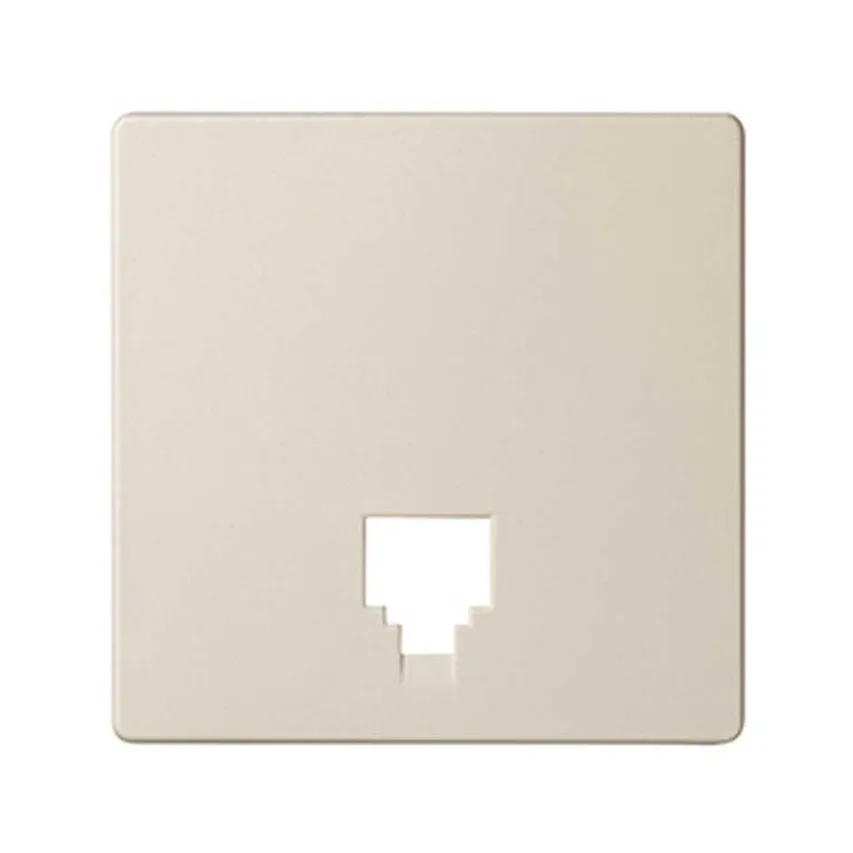 Abdeckung für Telefonsteckdose cremeweiß Kontakt Simon 82 82062-61