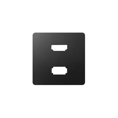 Abdeckung für USB+HDMI-Dose Graphit Simon 82