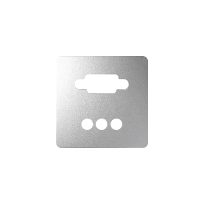 Abdeckung für VGA + 3RCA Dose Mini Jack aluminium Kontakt Simon 82 Detail 8200092-093