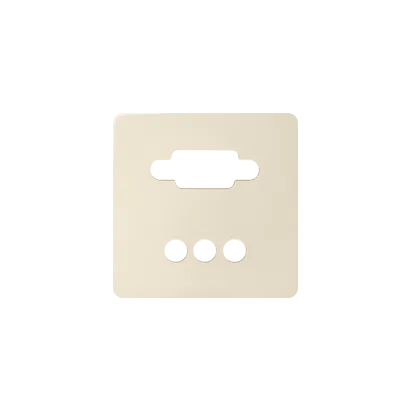 Abdeckung für VGA + 3RCA Dose Mini Jack cremeweiß Kontakt Simon 82 Detail 8200092-031