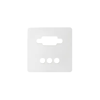 Abdeckung für VGA + 3RCA Dose Mini Jack weiß Kontakt Simon 82 Detail   8200092-030