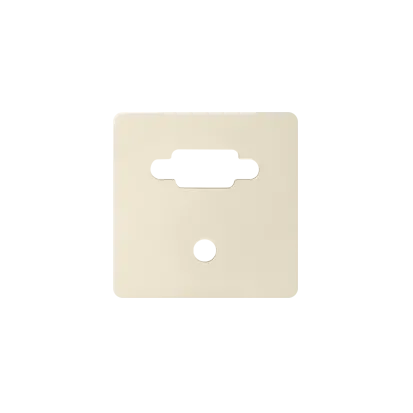 Abdeckung für VGA-Dose Mini Jack cremeweiß Kontakt Simon 82 Detail  8200091-031